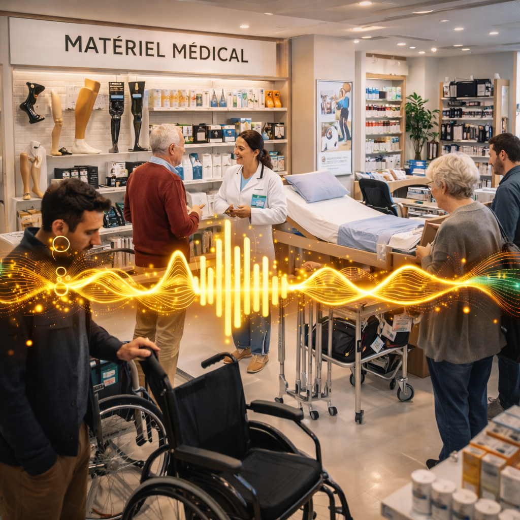 Pharmacie avec ambiance musicale professionnelle